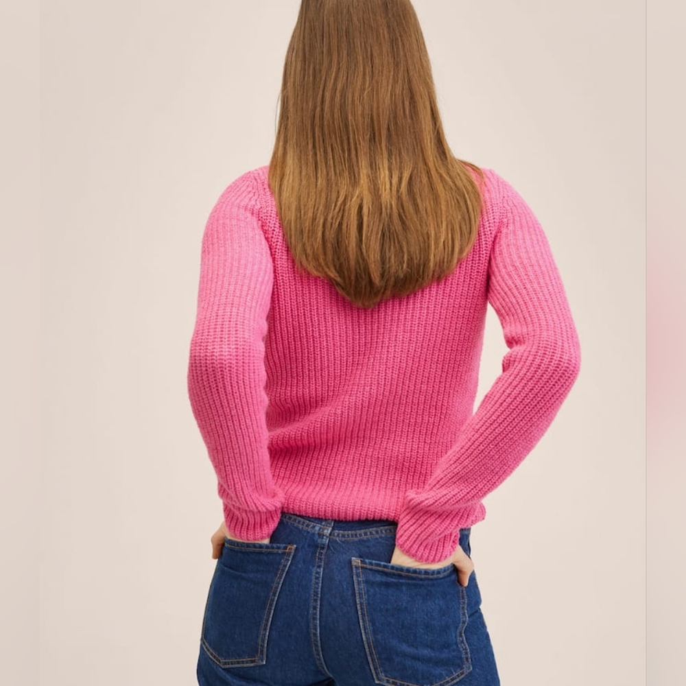 MANGO bow collar sweater - Picture 5 of 5